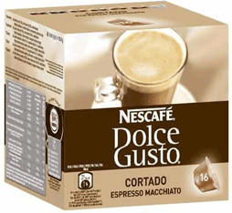 Nescafé Dolce Gusto Cortado Espresso Macchiato (16 Capsules)