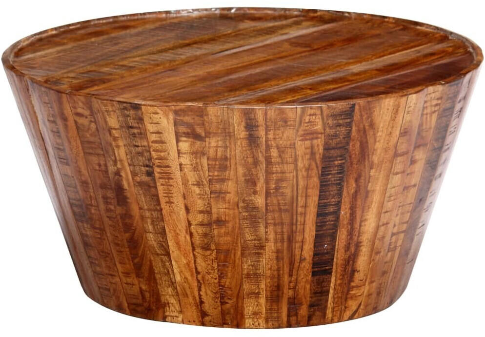 vidaXL Round Coffee Table in Mango Wood 65 cm