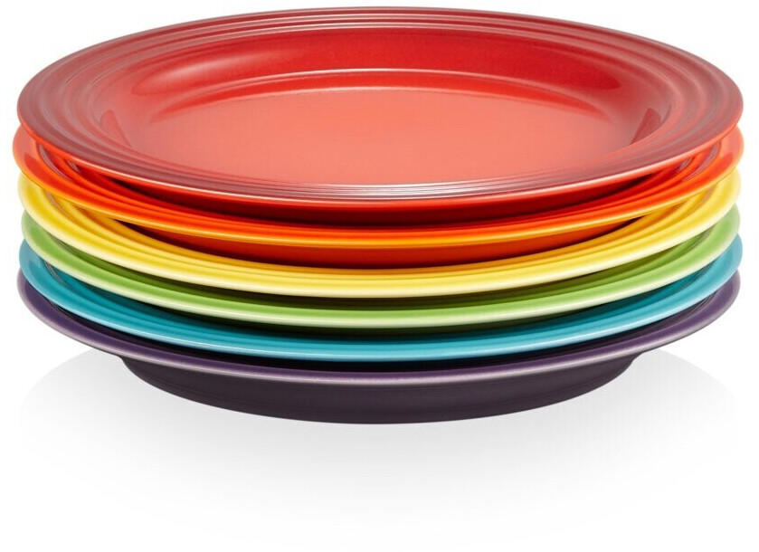 Le Creuset Signature plate (22 cm) pack of 6 Rainbow