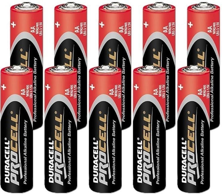 Duracell Procell Battery Alkaline 1.5V AA Pack of 10