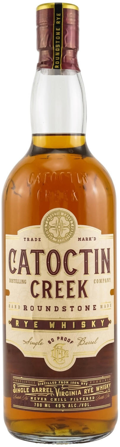 Catoctin Creek Roundstone Rye Whisky Single Barrel Virginia 0.7l 40%