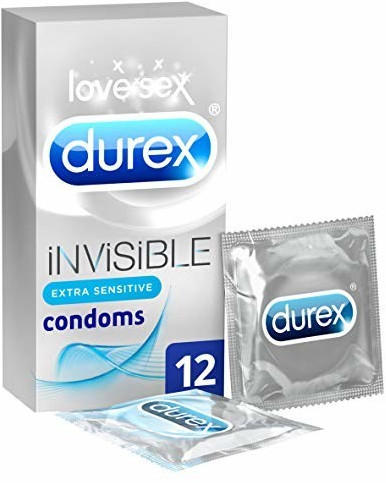 Durex Invisible Extra Thin (12 Pcs.)