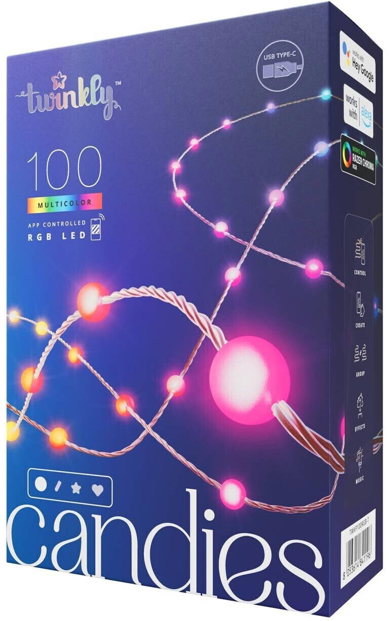 twinkly Candies beads Bluetooth WLAN RGB clear 6m