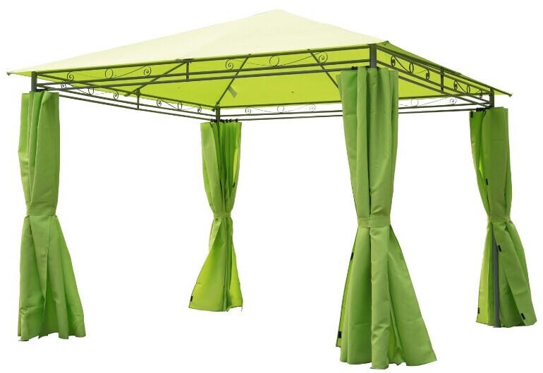 Outsunny 3m x3m Garden Metal Gazebo lemon green