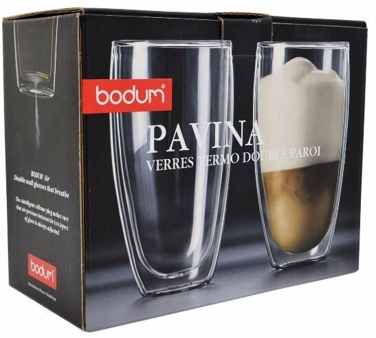 Bodum Pavina Glass, double wall, 0.45 l, 2 pieces