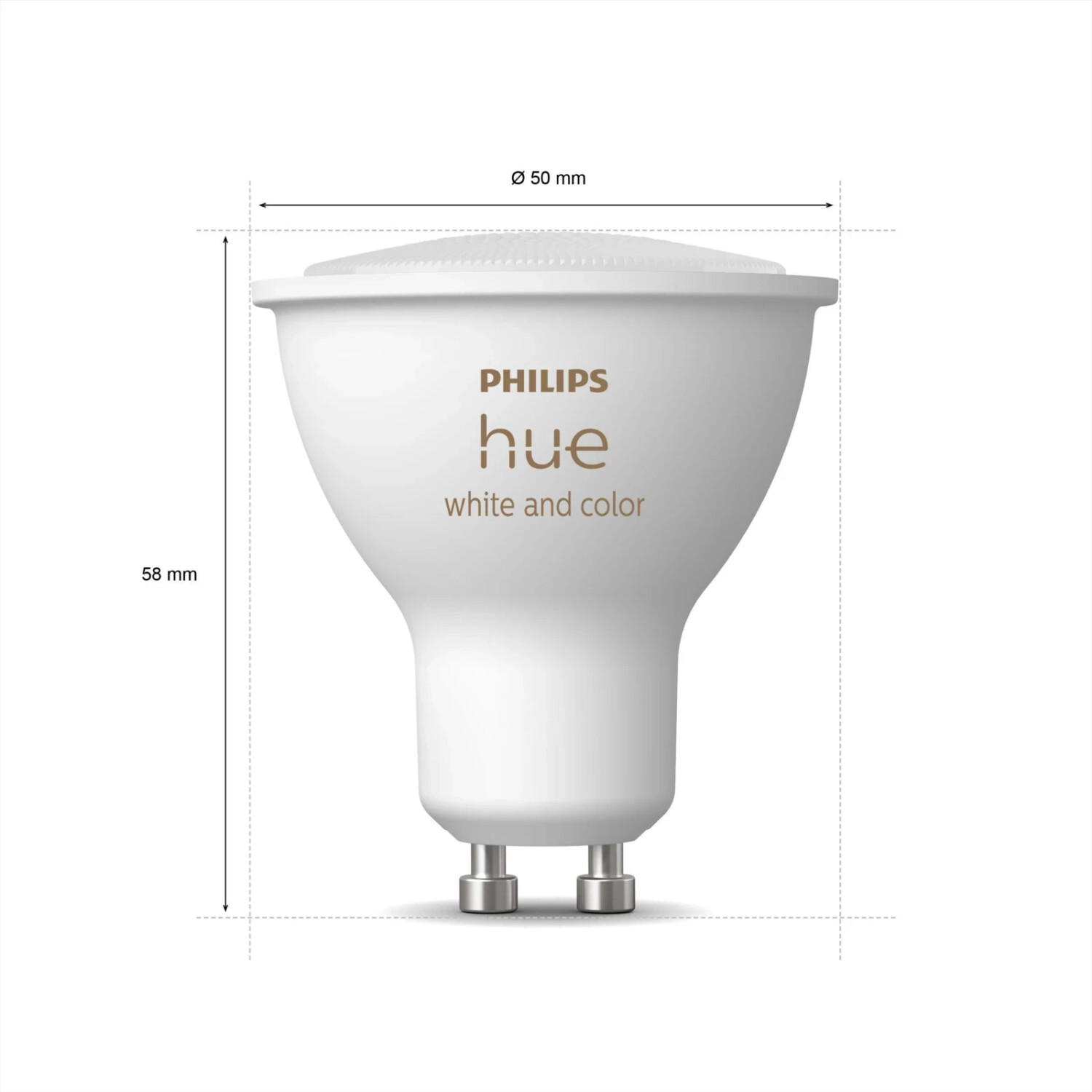 Philips Hue White & Color Ambiance Starter-Set 3x GU10 + Bridge + Dimswitch (929001953113)