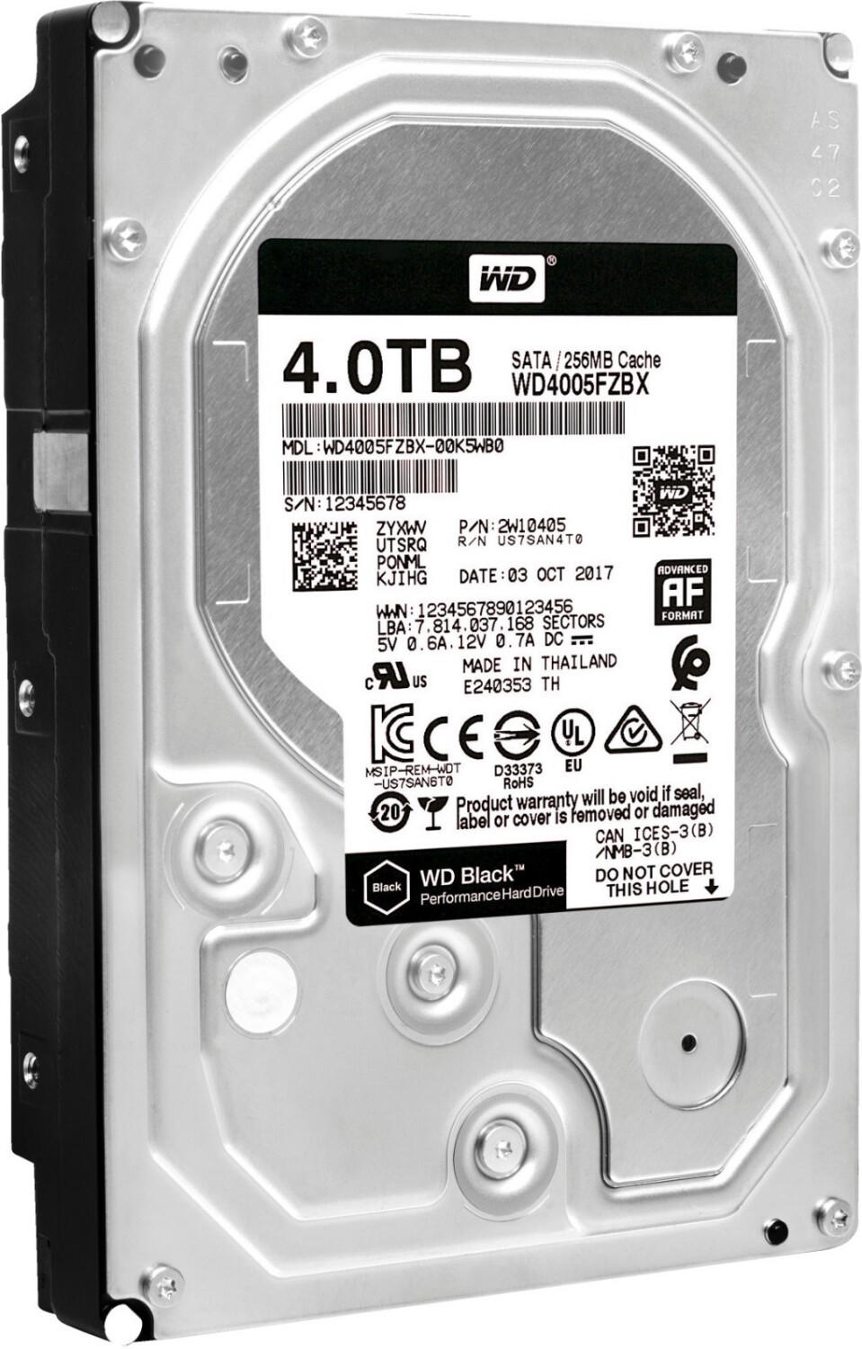 Western Digital Black SATA 4TB (WD4005FZBX)