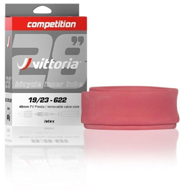 Vittoria Competition Inner Tube 28" 19/23-622 Latex red SV 48mm