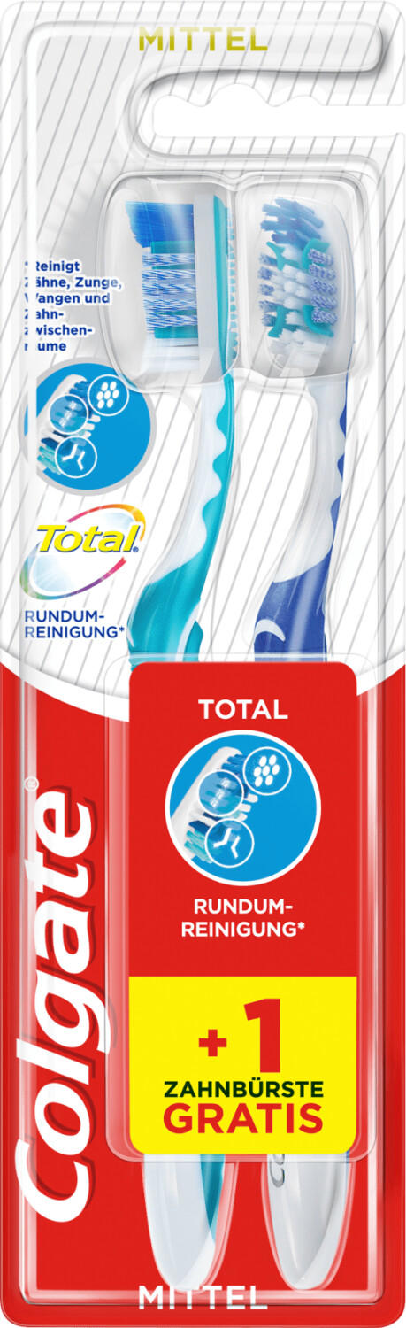 Colgate Total All-Round Cleaning Toothbrush medium (2 pcs)