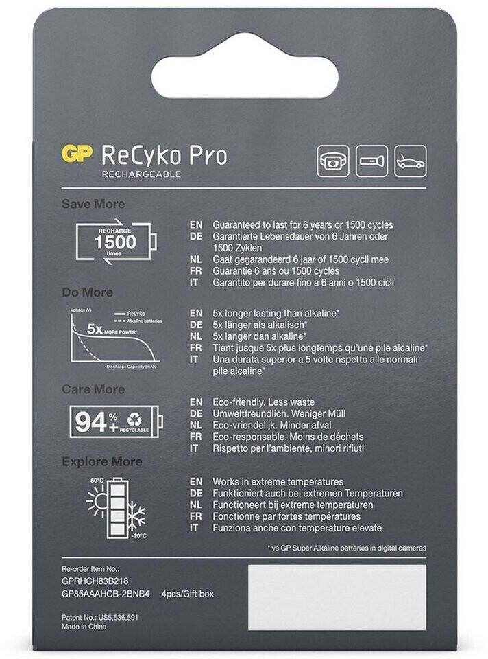 GP ReCyko Pro AAA Rechargeable (800 mAh)