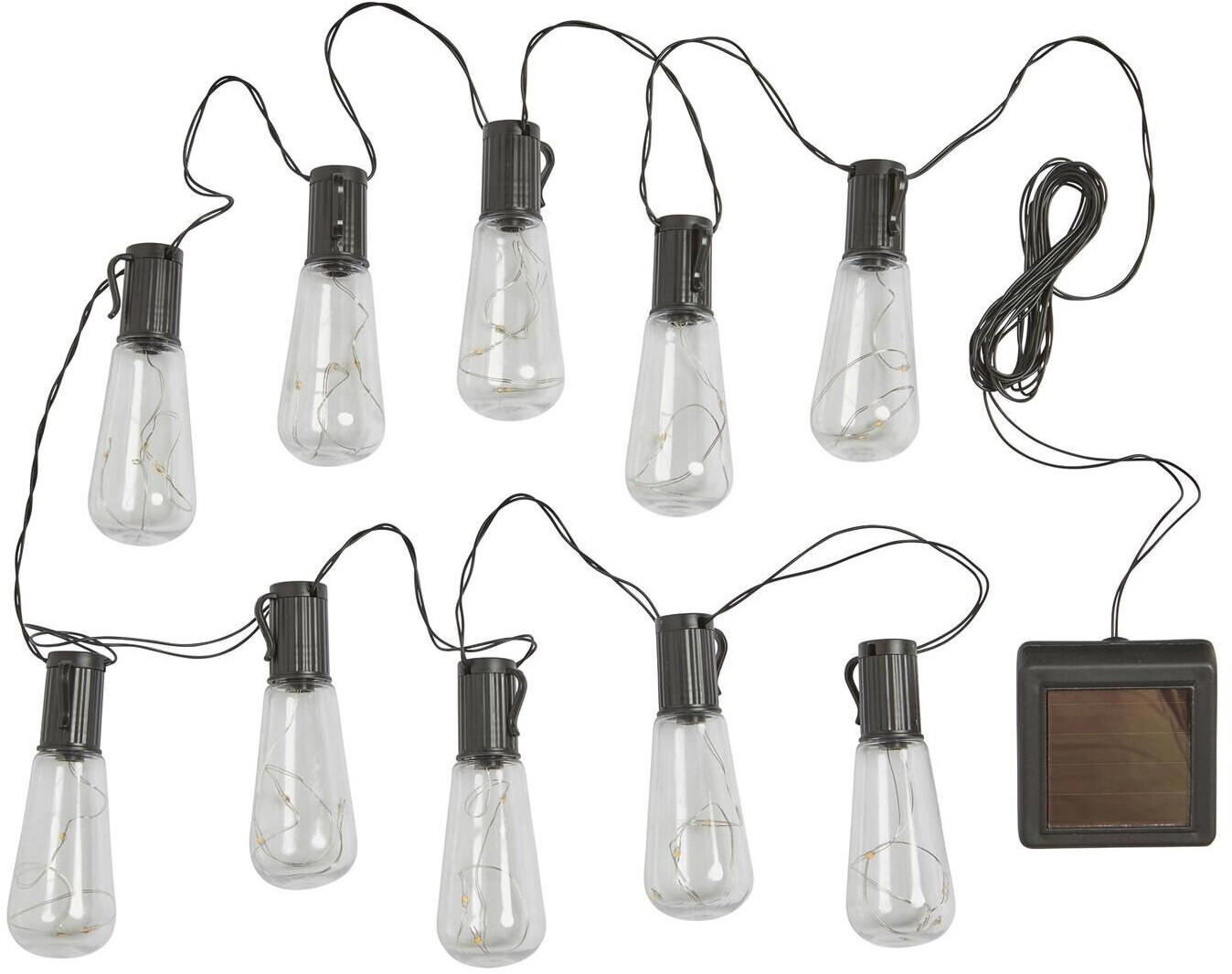 Smart Garden Eureka Vintage 10-bulb LED solar fairy lights