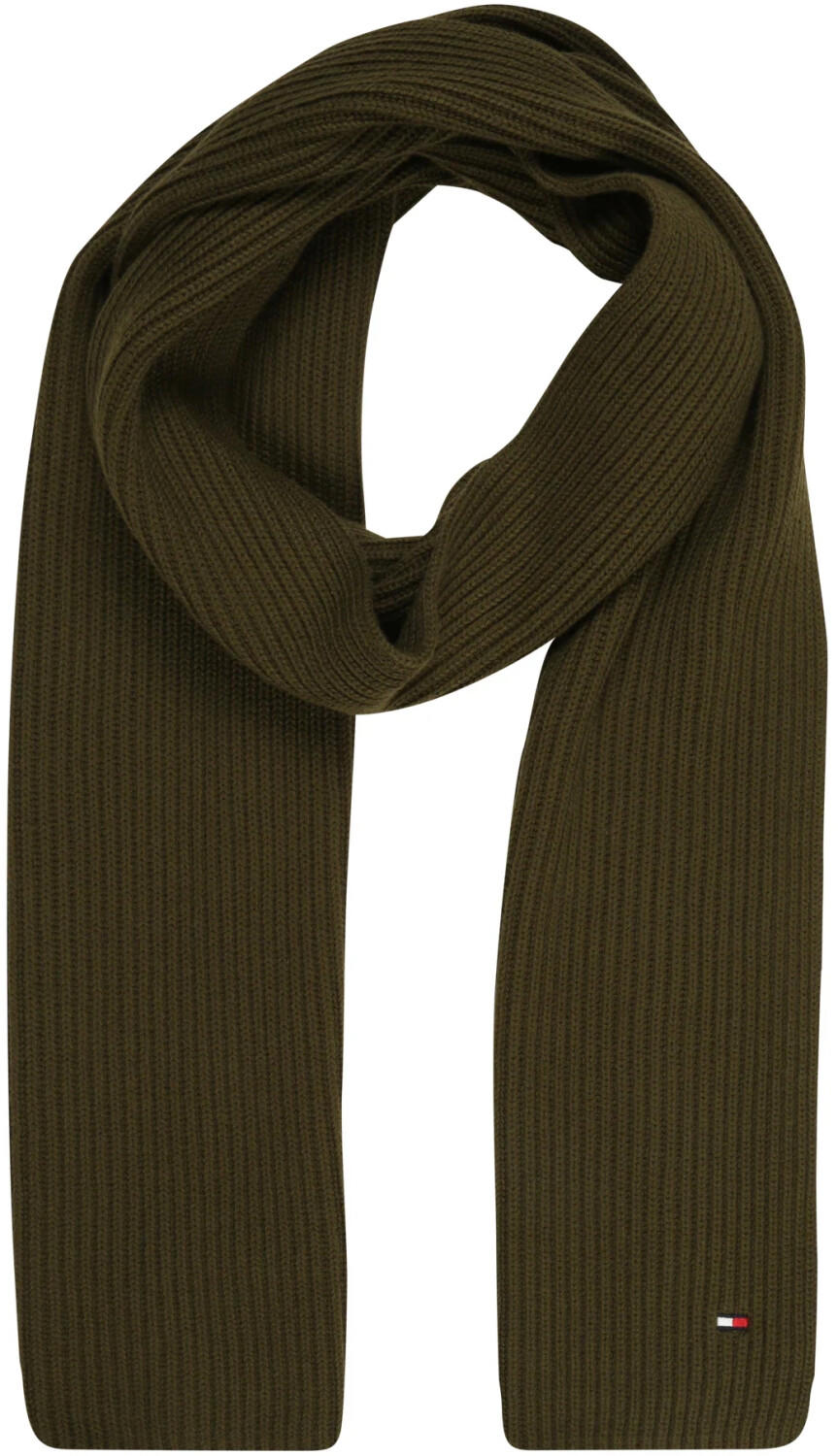 Tommy Hilfiger Pima Cotton Embroidery Rib-Knit Scarf (AM0AM06546) olive wood