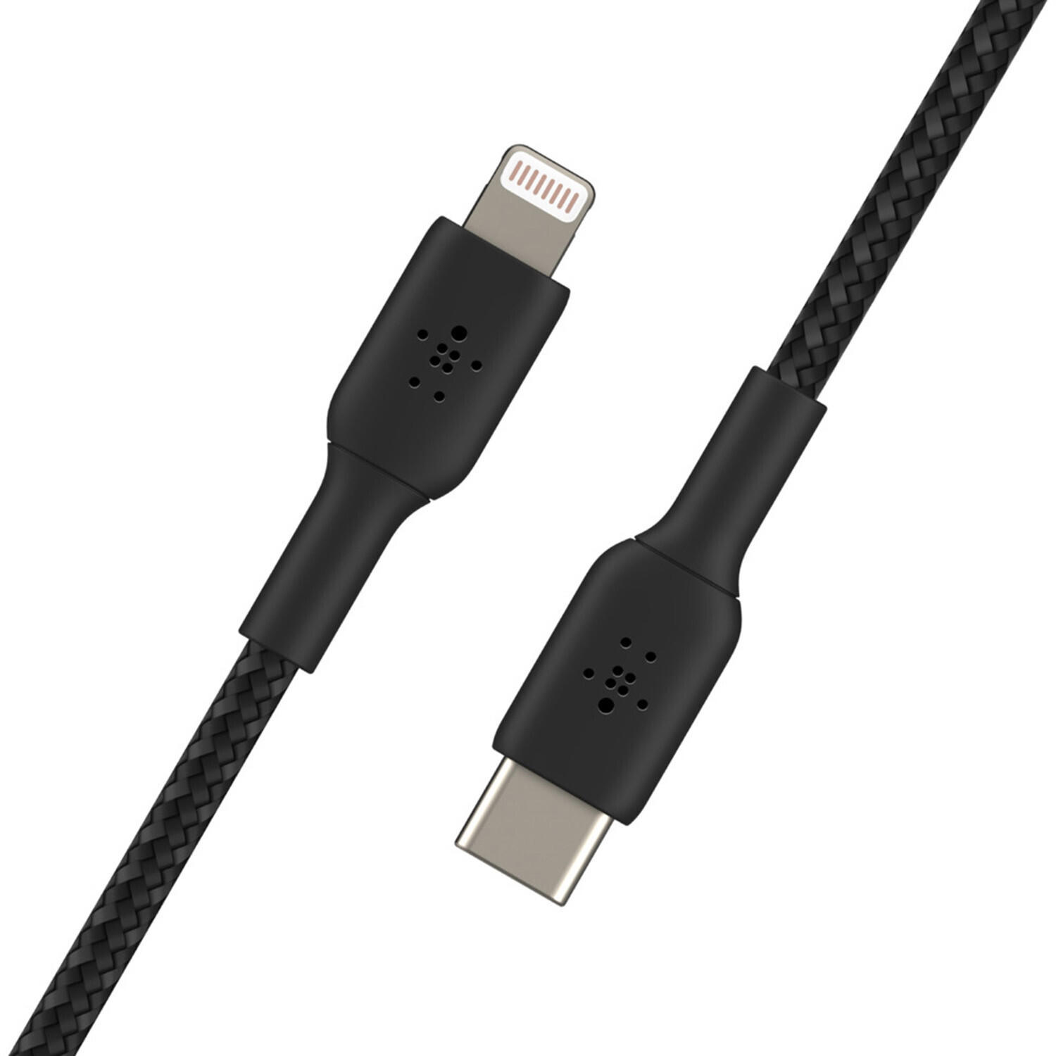 Belkin Boost Charge Braided USB-C to Lightning Cable 1m Black
