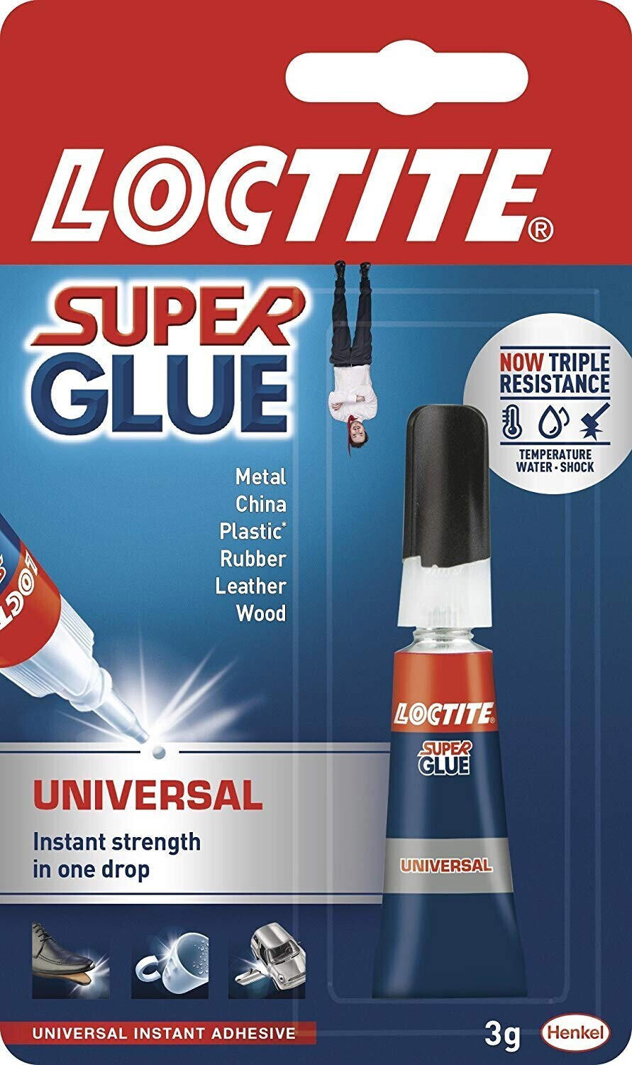 Loctite Super Glue Liquid 3g Adhesive / High Performance Formula