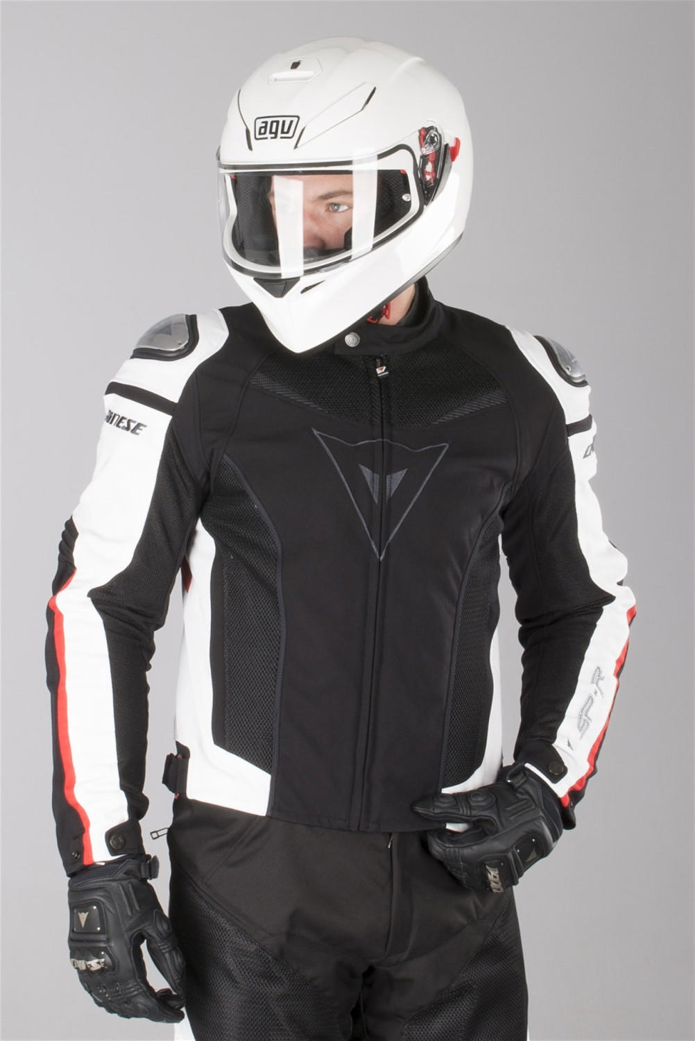 Dainese G. Super Speed Tex Jacket black/white/red