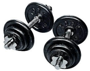 York Spinlock Cast Iron Dumbbell Set (20kg)