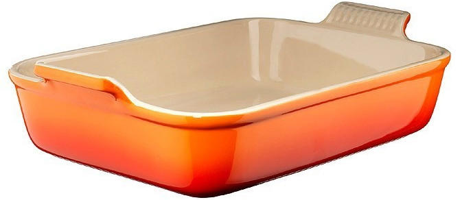 Le Creuset Stoneware Heritage Rectangular Dish 32cm Volcanic