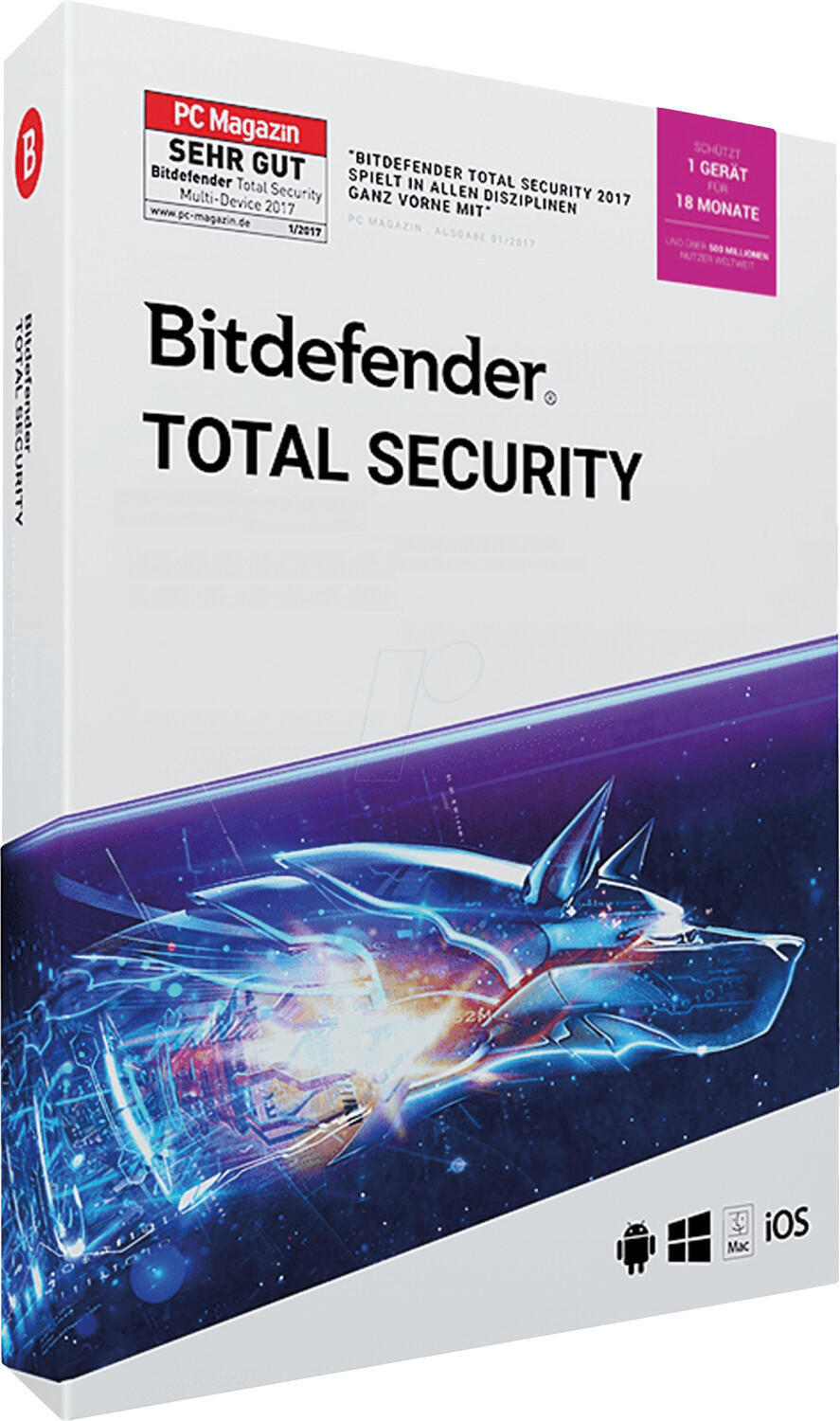 Bitdefender Total Security 2019 (1 Device) (1,5 Years)