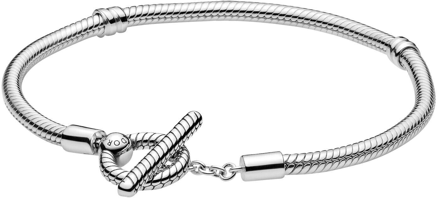 Pandora Moments T-Bar Snake Chain Bracelet silver 17 cm