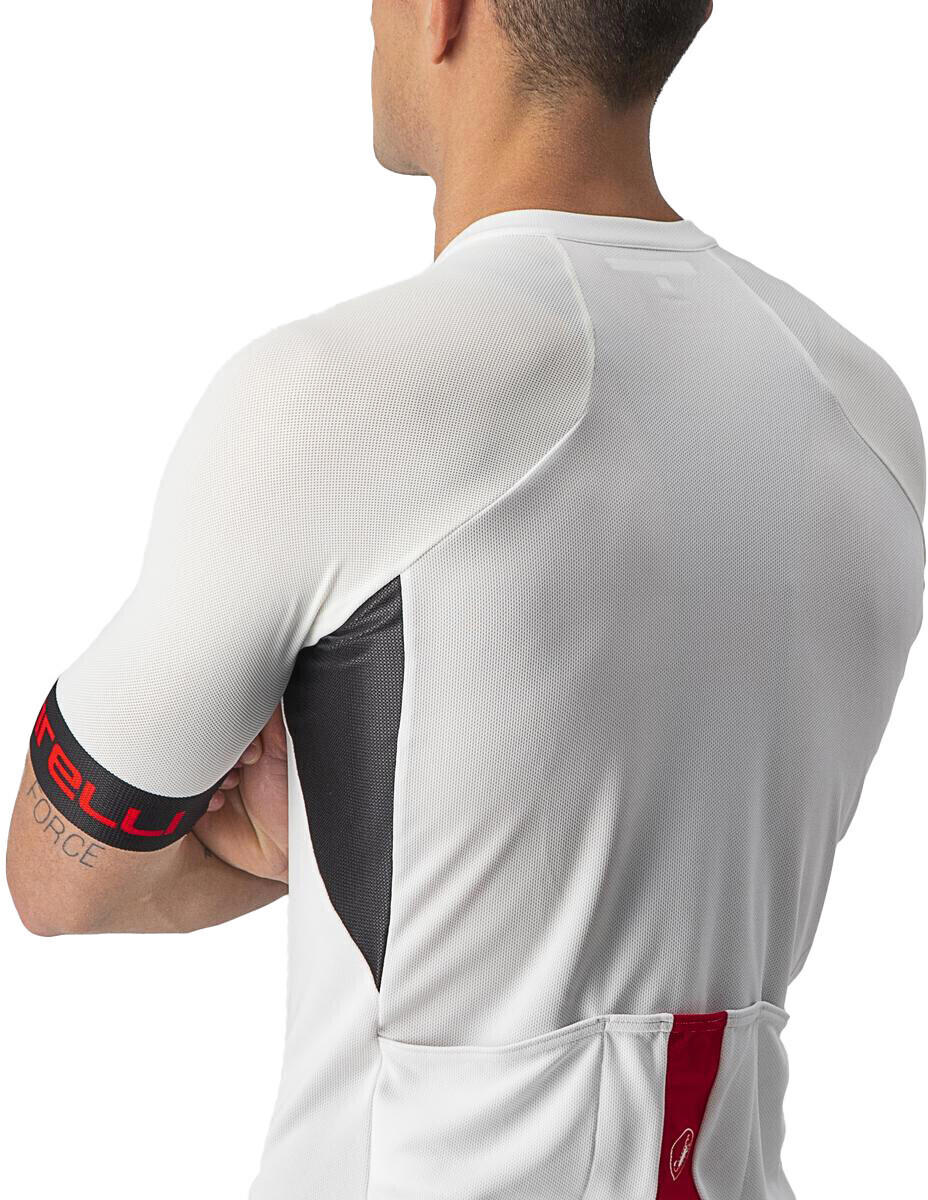 Castelli Entrata VI Jersey Short Sleeve Men (2022) ivory/light black-red