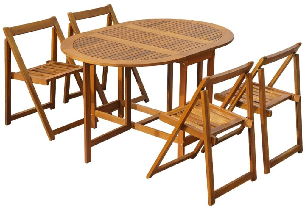 vidaXL Outdoor Set 5 Pieces Acacia