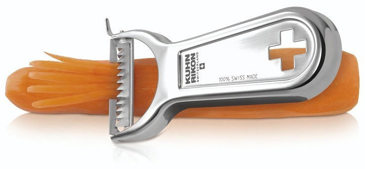 Kuhn Rikon Swiss Metallic Potato Peeler Julienne Cross