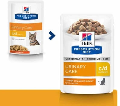 Hill's Prescription Diet c/d Feline Urinary Stress chicken Wet Food 85g