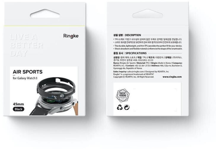 Rearth Ringke Air Sports for Samsung Galaxy Watch3 45mm Black