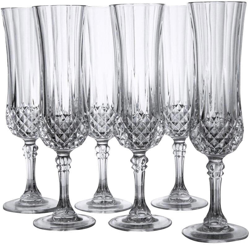 Luminarc set of 6 Champagne flute 140ml Longchamp