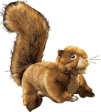 Folkmanis Red Squirrel Puppet 12 inch