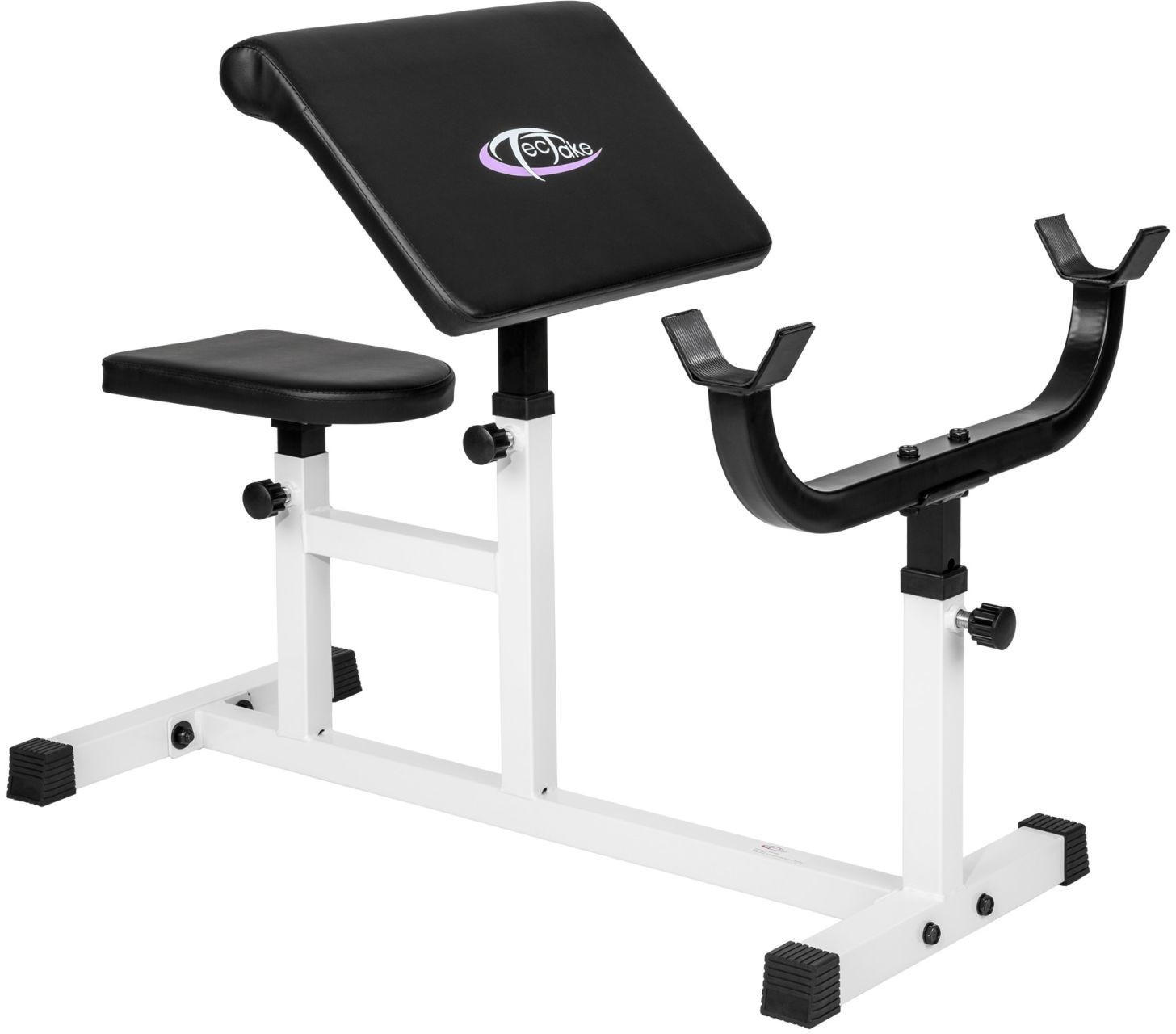 tectake Adjustable bench for biceps curl workout