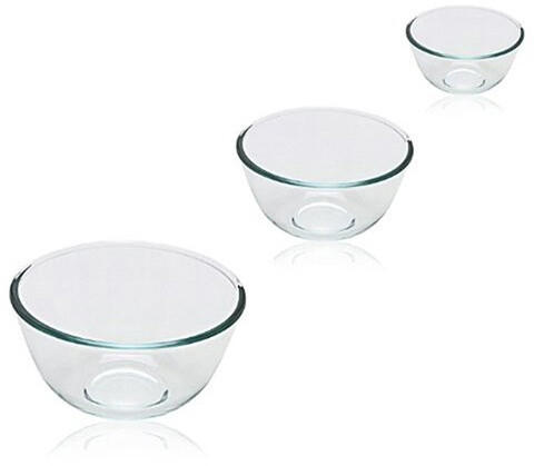 Pyrex 3 Piece Bowl Set 0,5l, 1l, 2l