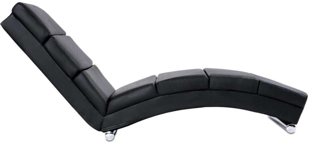 Miadomodo Relax Lounger 154,5 x 51 x 73 cm Leatherette Black