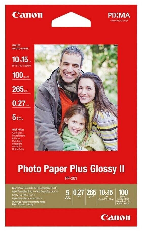 Canon Photo Paper Plus Glossy II PP-201 10x15 cm 265g (2311B072)