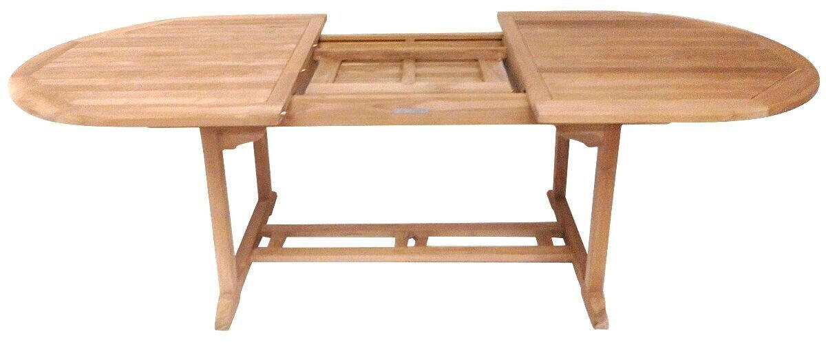 Charles Bentley Solid Teak Extendable Garden Table