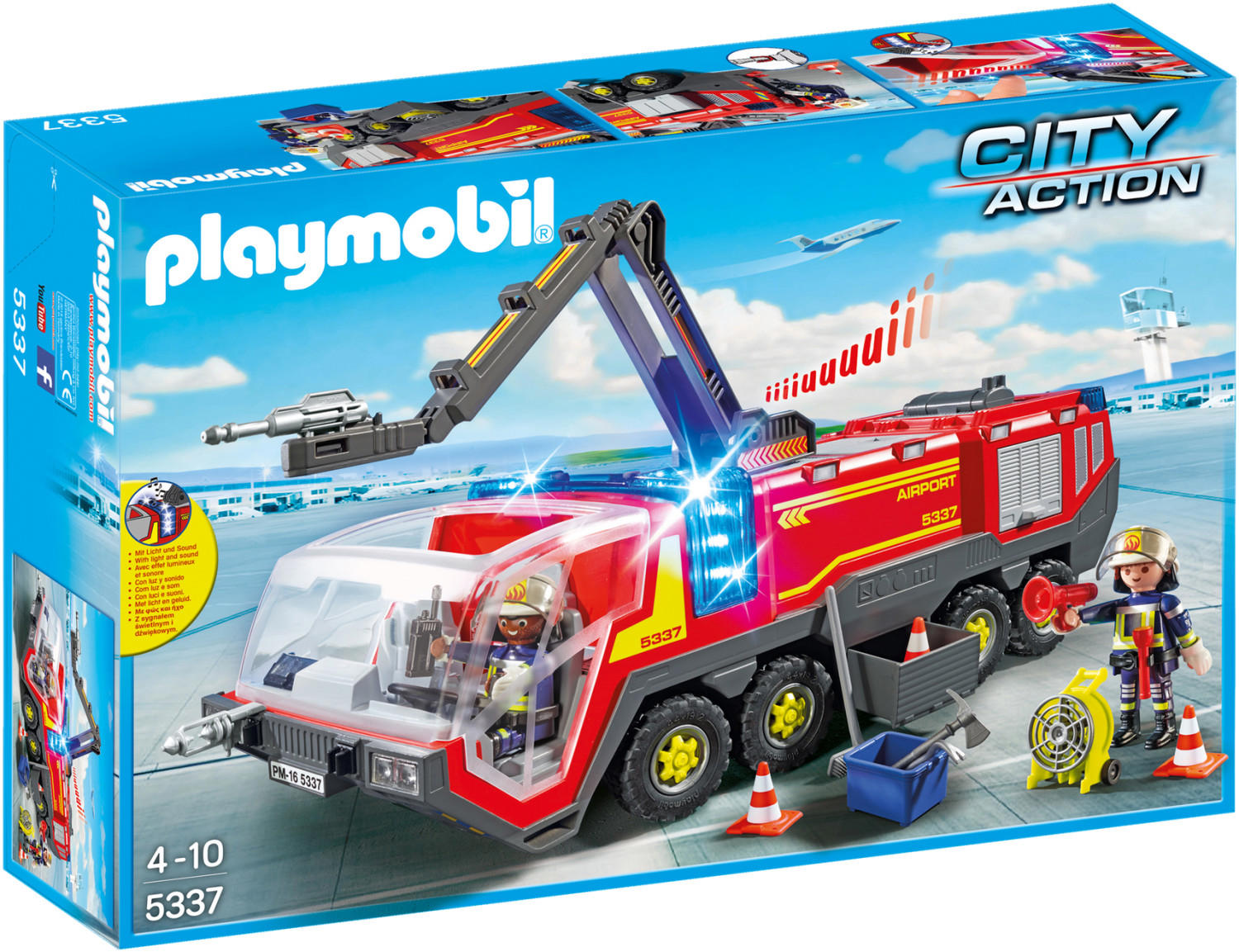 Playmobil City Action - Airport Fire Engine with Lights and Sound (5337)