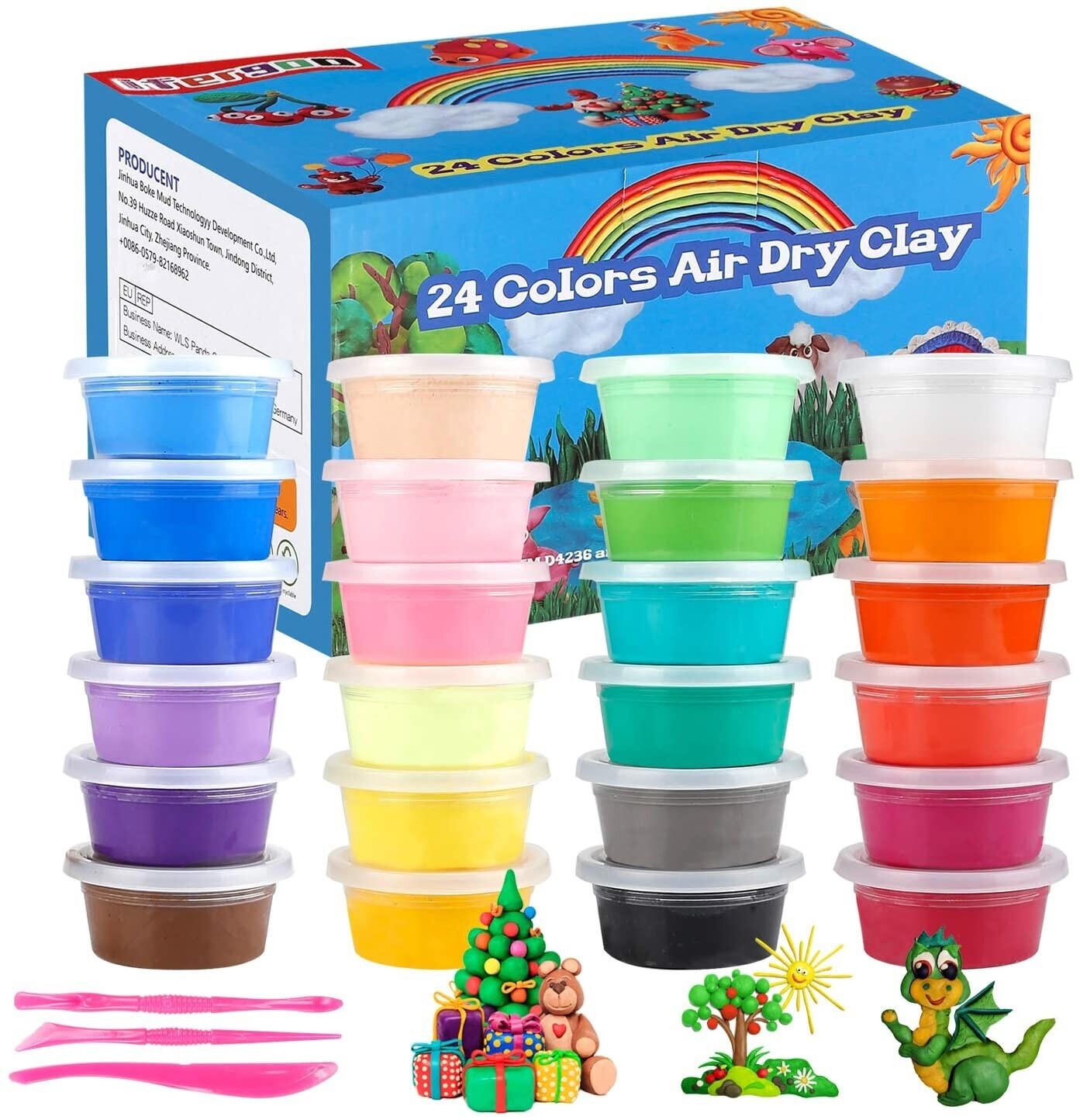 iFergoo Air Dry Clay 24 Colours