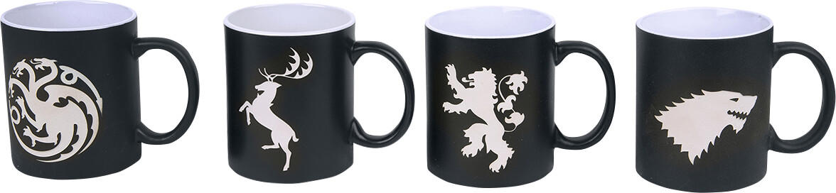 SD Toys Game of Thrones Set 4 Laser Edged Ceramic Mugs