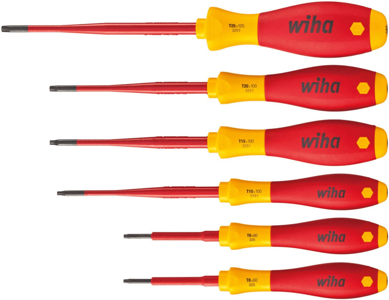 Wiha SoftFinish® electric slimFix TORX®-Screwdriver-set 6part