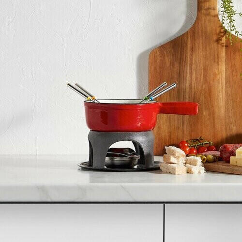 ClearAmbient Cast iron fondue set Coker