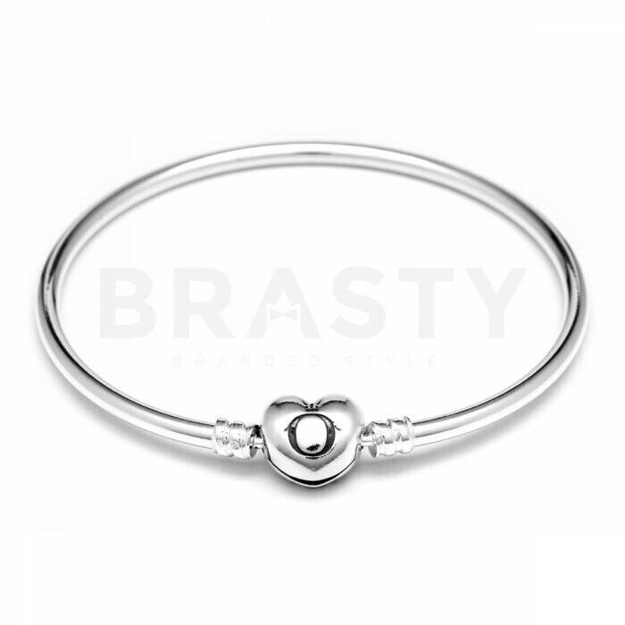 Pandora Moments Heart Clasp Bangle ( 596268)