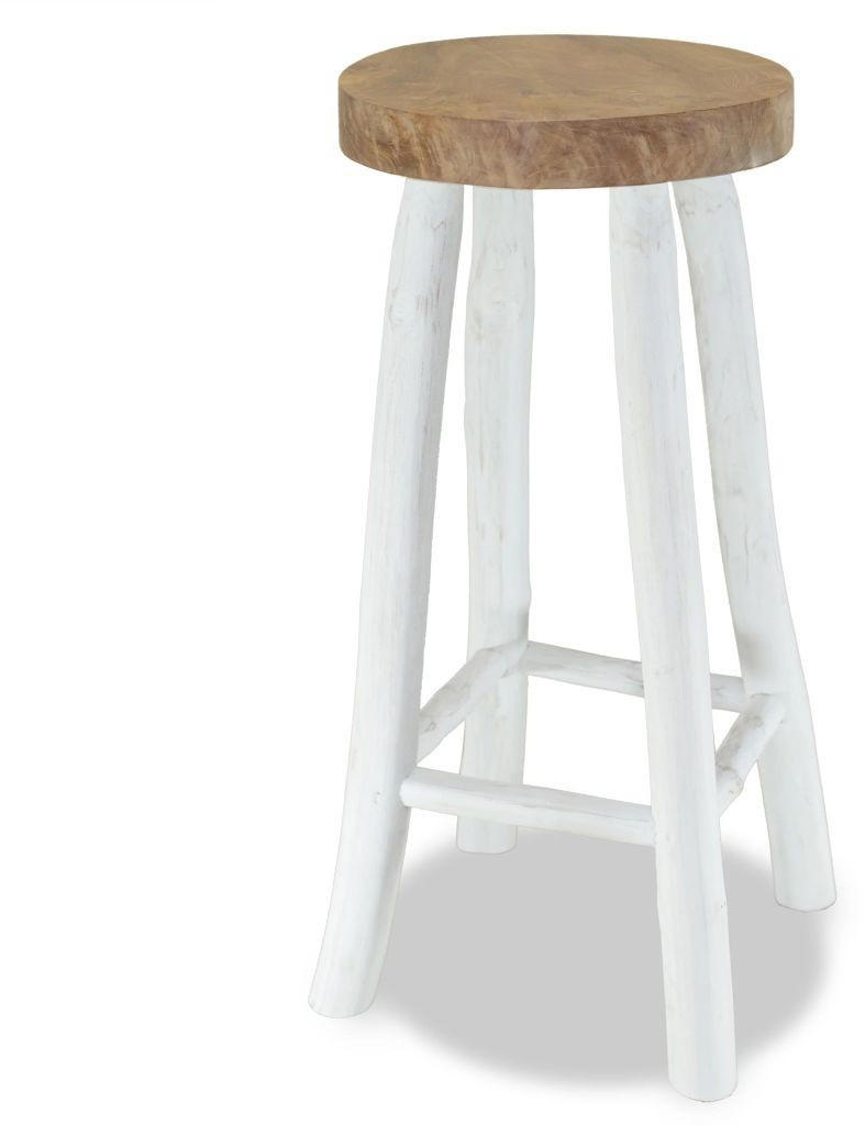 vidaXL Bar Stool Solid Teak Wood