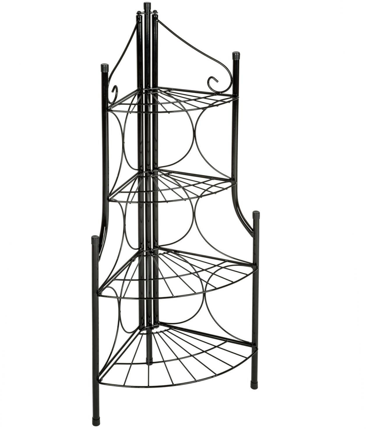 tectake Corner plant stand with 4 levels