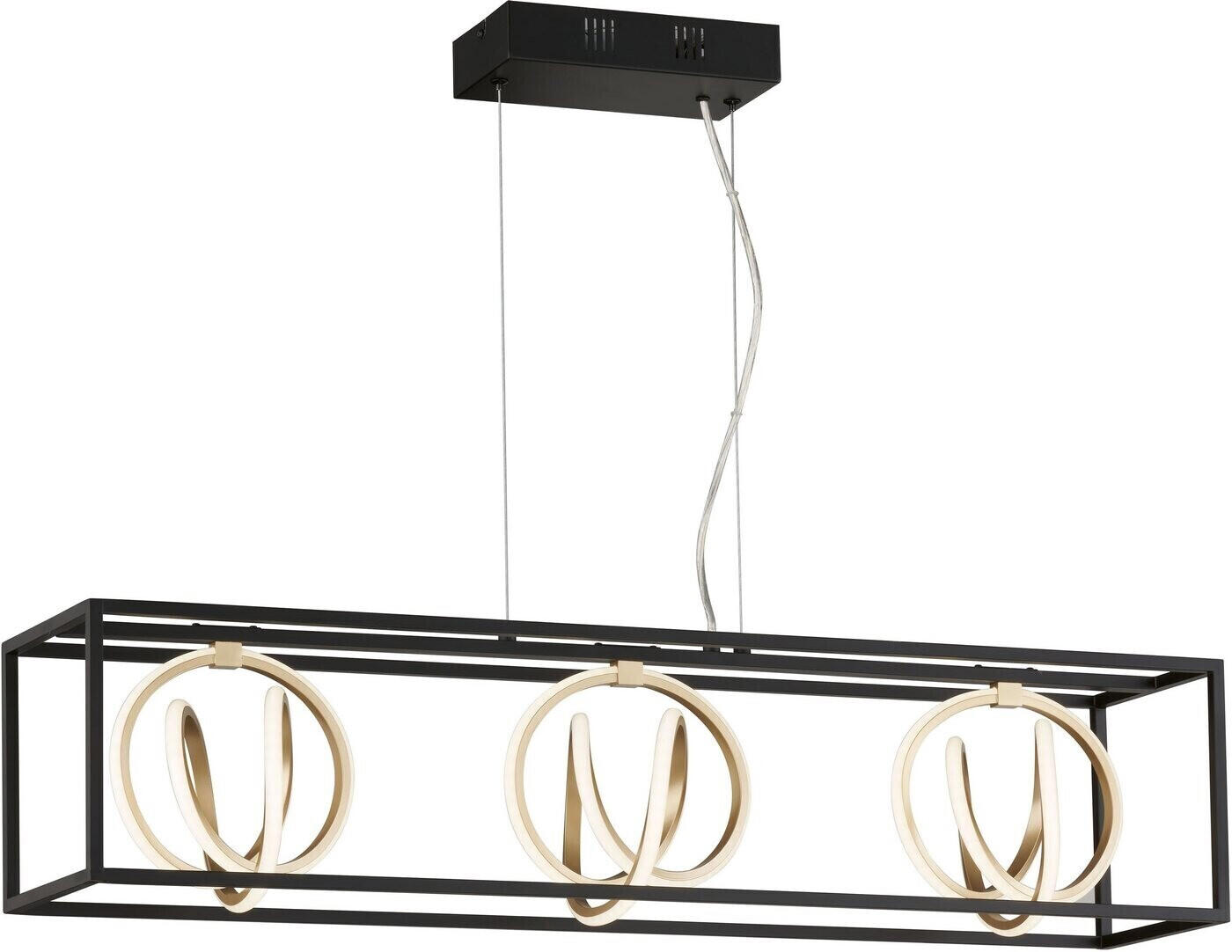 Fischer & Honsel LED Pendant Light Gisi Matte Gold Coloured (60914)