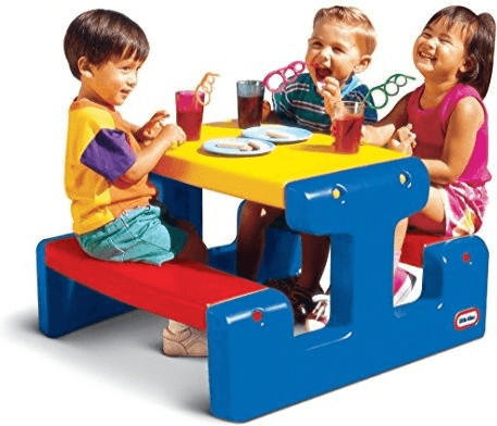 Little Tikes Primary Picnic Table Evergreen