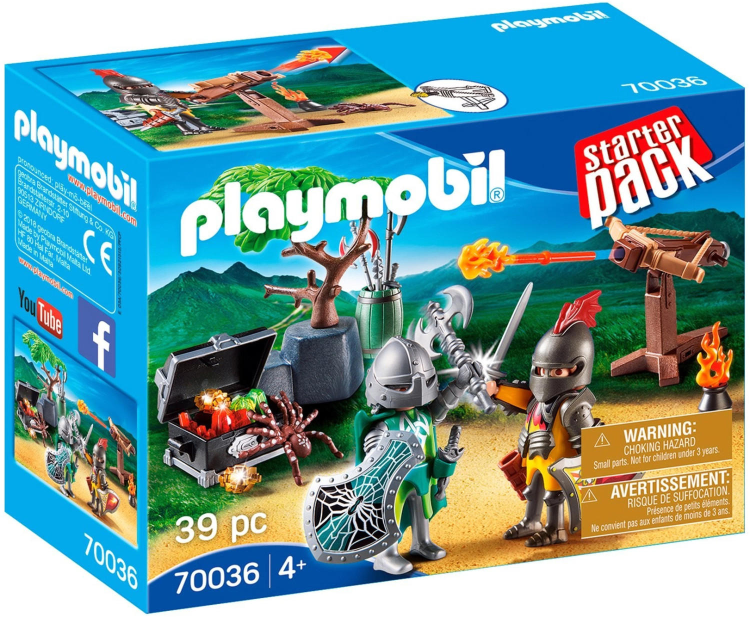 Playmobil Knights - Starter Pack with Treasure (70036)