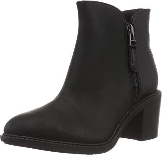 Clarks Women's Scene Zip Boot Black Combination