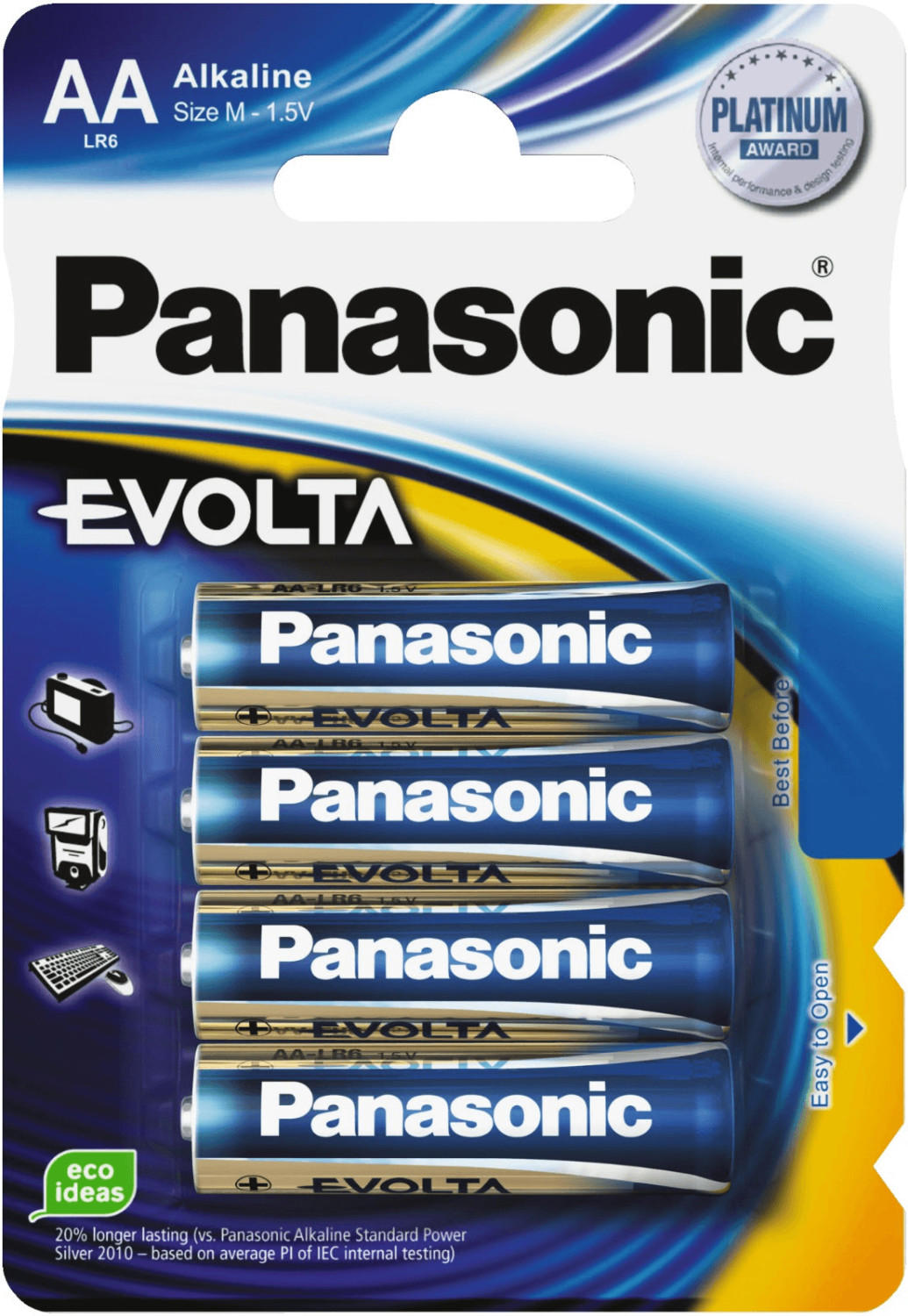 Panasonic 4 x Mignon AA Evolta