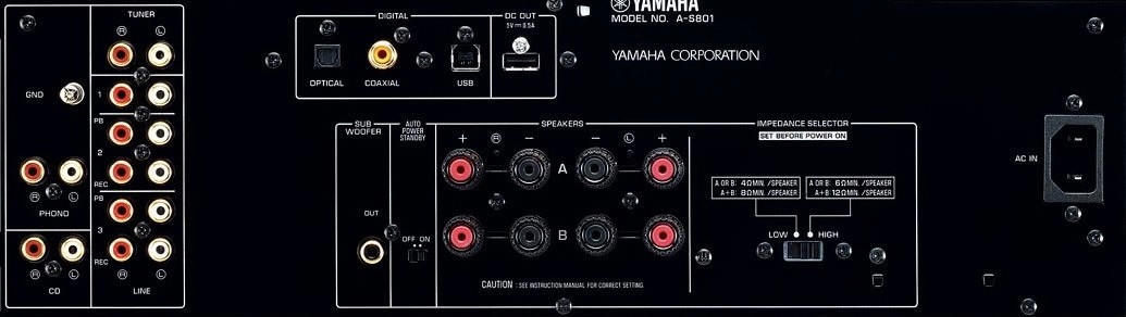Yamaha A-S801 black