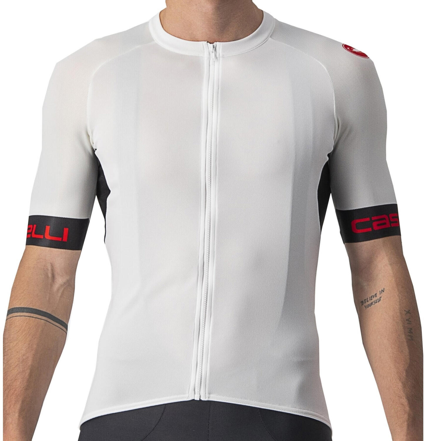 Castelli Entrata VI Jersey Short Sleeve Men (2022) ivory/light black-red